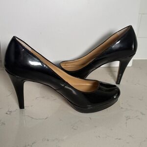 Circa Joan & David Luxe Black Patent Leather Pumps | Size 8